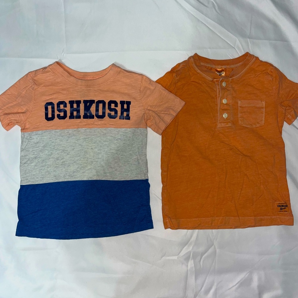 OshKosh B’Gosh T-shirt (lot bundle of 2) Toddler Boy Size 3T